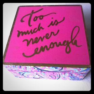 Lilly Pulitzer Pink Small Lacquer Trinket Box